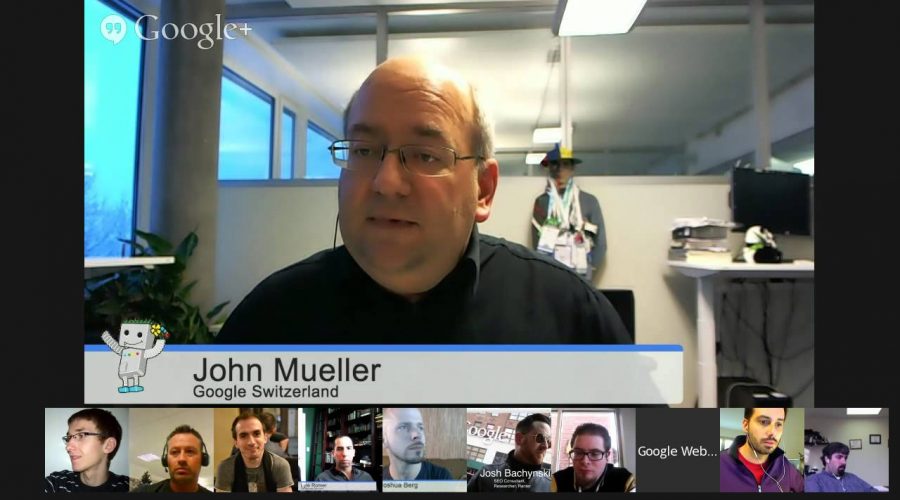 English Google Webmaster Central office-hours hangout