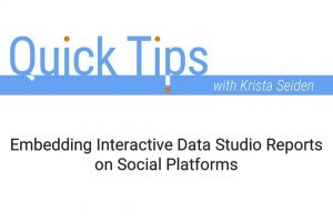 Embedding Interactive Data Studio Reports on Social Platforms