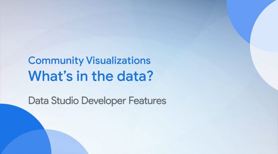 Community Visualizations: What’s in the data?