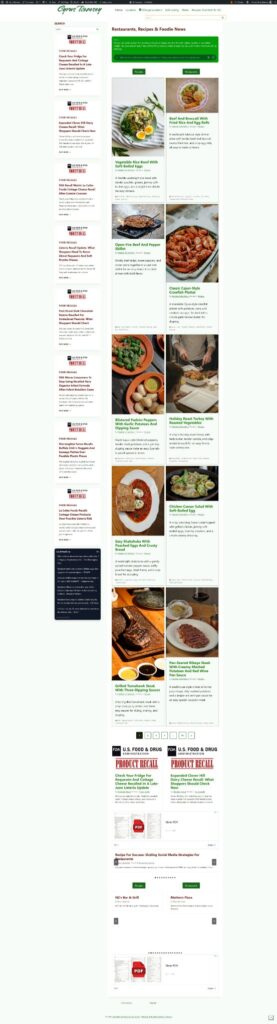 Cyrus Ramsey Restaurant, Recipe & Food News Publishing Site website preview