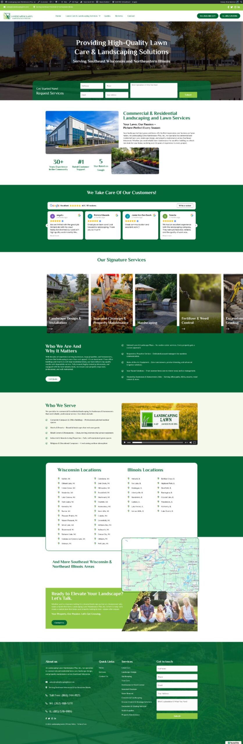 Landscaping Lawn Maintenance Plus project preview