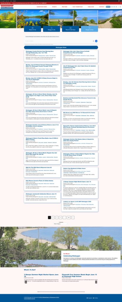 Sheboygan Life Local News, Events & Weather Platform website preview