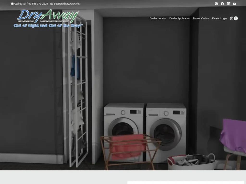 DryAway Dealer website preview