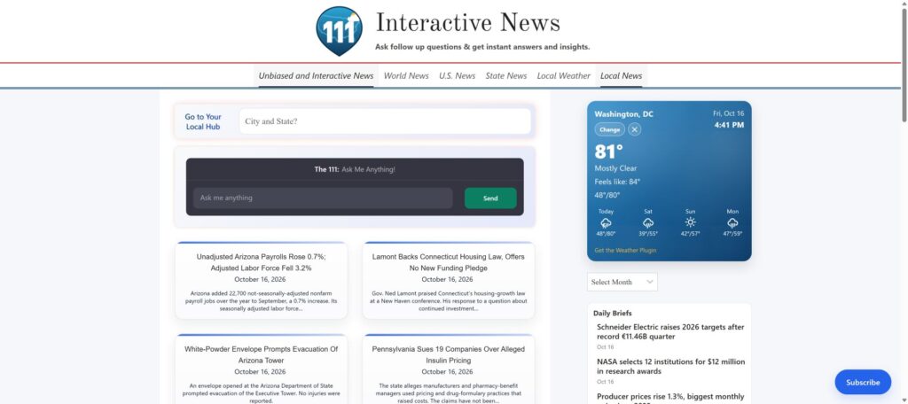 111Things website preview