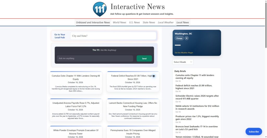 111Things website preview