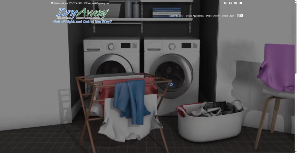 DryAway Dealer website preview