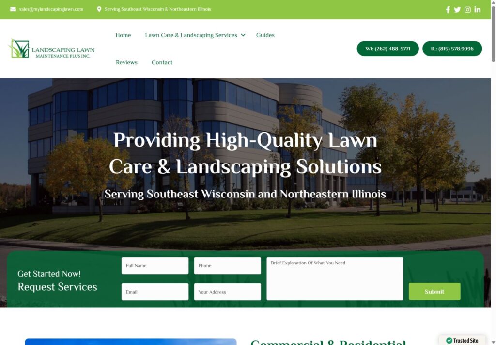 Landscaping Lawn Maintenance Plus Inc. project preview