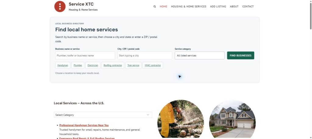 Service XTC project preview